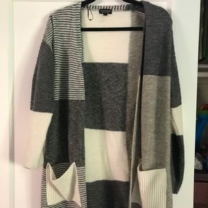 NWOT TopShop colorblock oversized cardigan